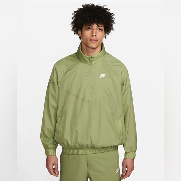 Nike Sportswear Windrunner Ulined Woven Anorak Jacket Green - Picture 1 of 13